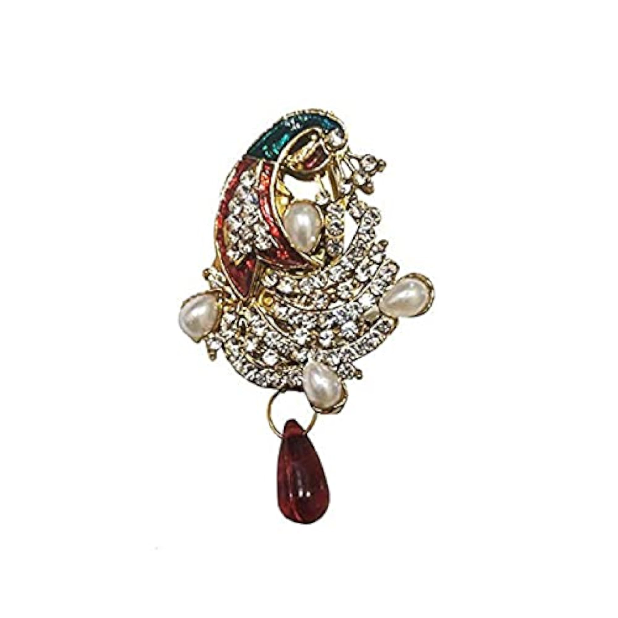 Fancy Golden Brooch, Traditional Indo Western Design